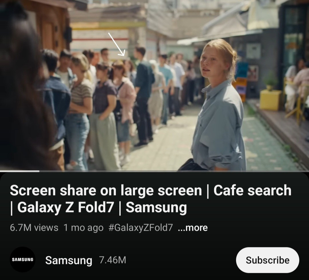 2025 Samsung Galaxy Z Fold7 바이럴 광고 — Extra model. Фотограф в Сеуле, Южная Корея Наталья Доброквашина