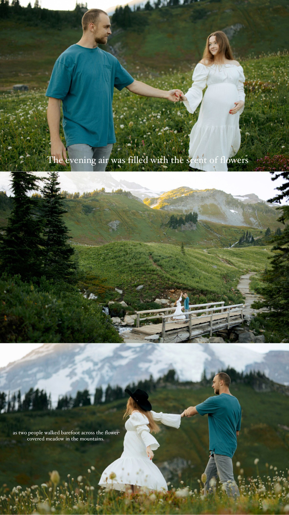 Embrace of Wildflowers. Family photographer Oregon — Washington
