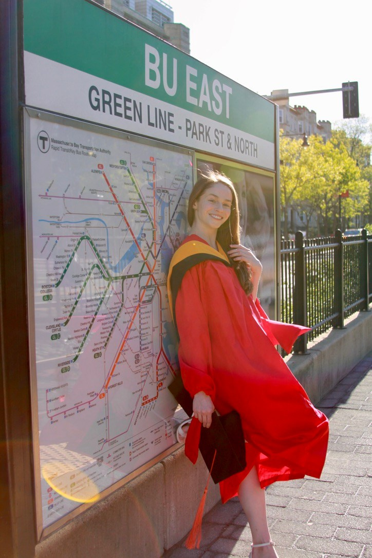 Masters graduation with Rach. Kelly Sang, graduation and portrait photographer in Boston