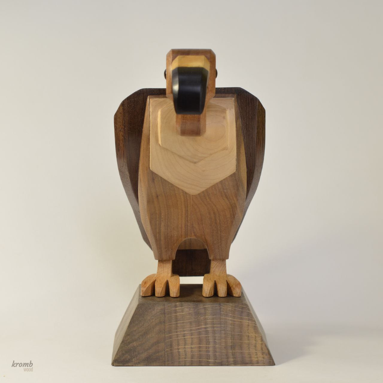 Vulture. Wood carving. Unique decorative sculptures for interior