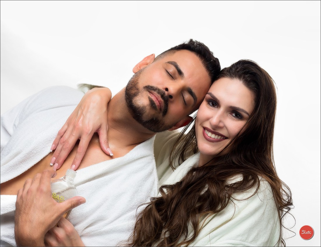 Backstage from skin care product shoots