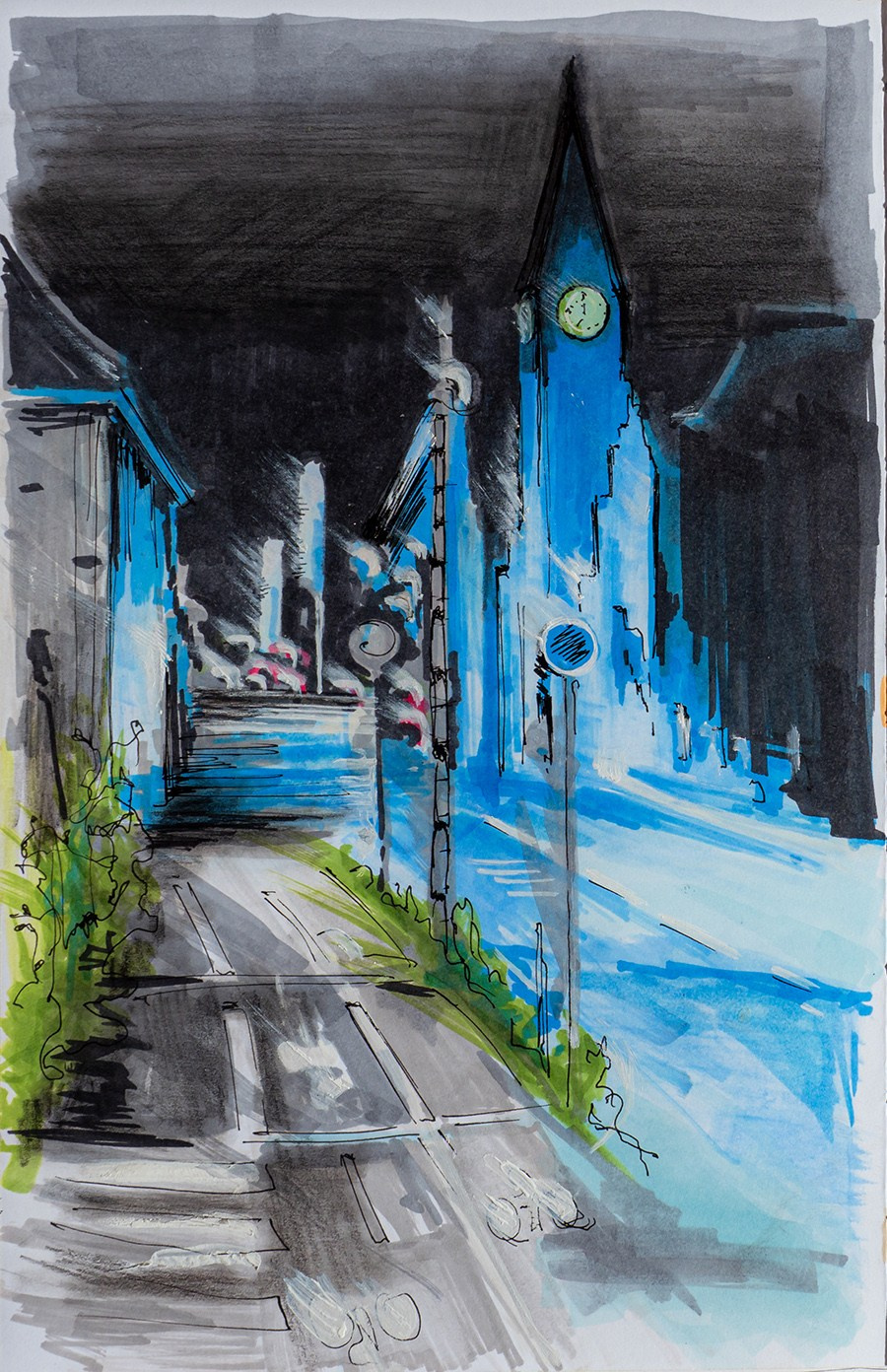 Urban views. Angelina Sorokopud. Artist in Strasbourg