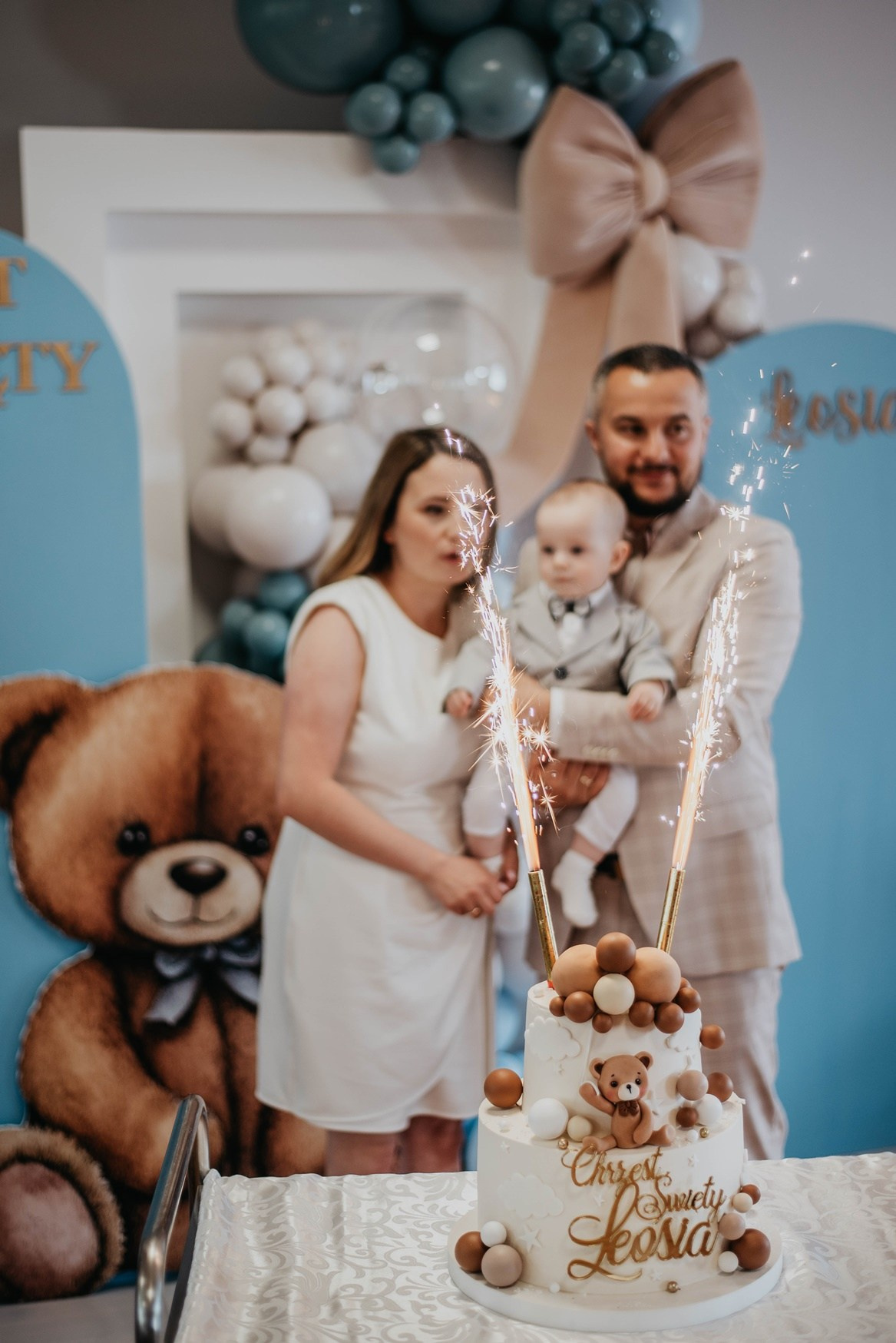 Chrzest Święty Leosia. Dominika Strachacka Fotografia | Fotograf ślubny i rodzinny Opole Lubelskie Lublin