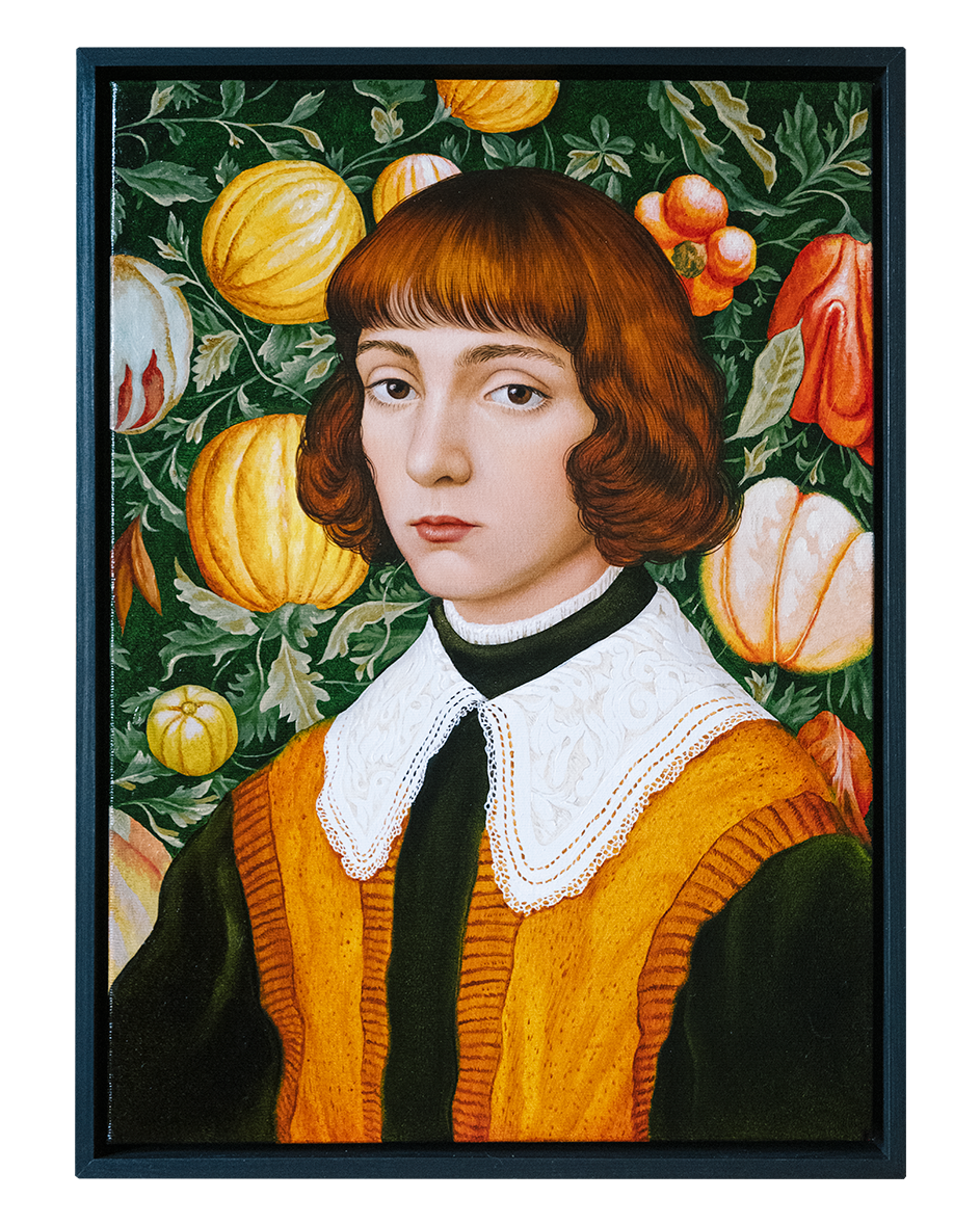 Portrait on a Background of Fruits (I). ELEN BEZHEN