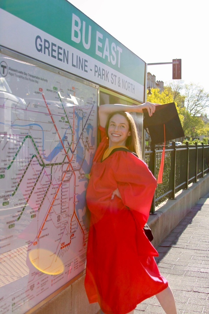 Masters graduation with Rach. Kelly Sang, graduation and portrait photographer in Boston