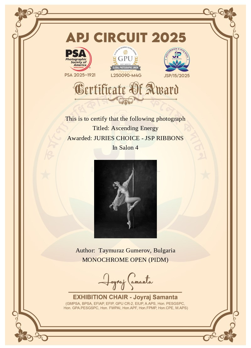 My Awards. Портретен и будоар фотограф в София | Таймураз Гумеров