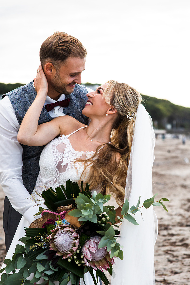 Braut und Bräutigam Fotoshooting