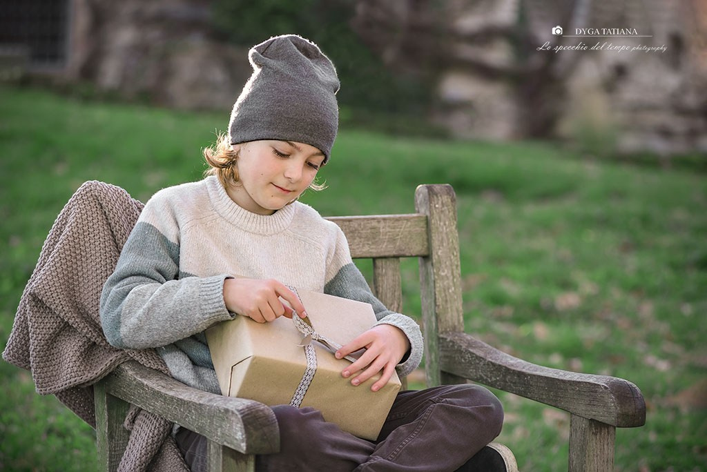 Mini sessioni «Cartolina di Natale». Lo specchio del tempo photography