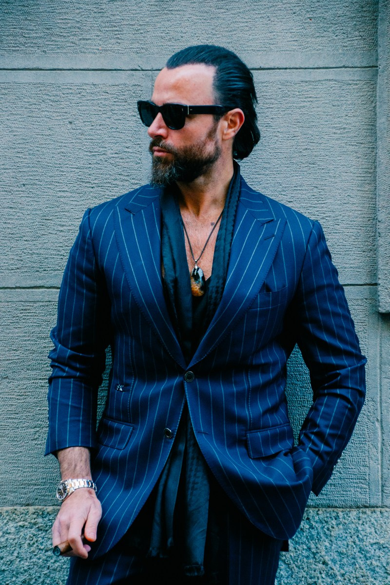 Street style in Milan. Milano Fashion Week