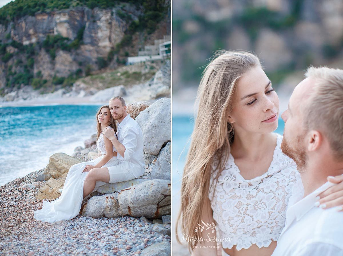 Wedding photo session in Petrovac and Rezevici Montenegro