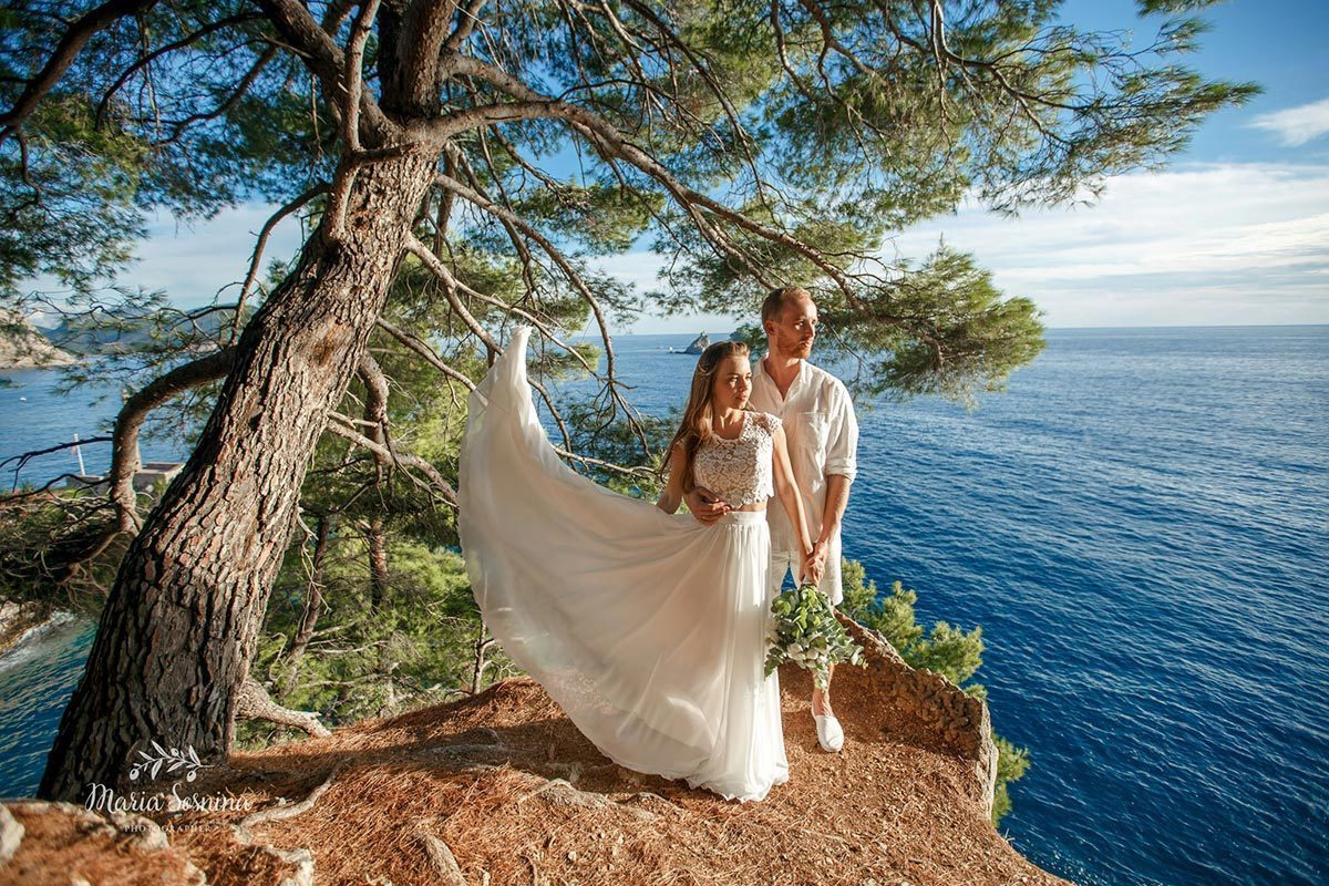 Wedding photo session in Petrovac and Rezevici Montenegro