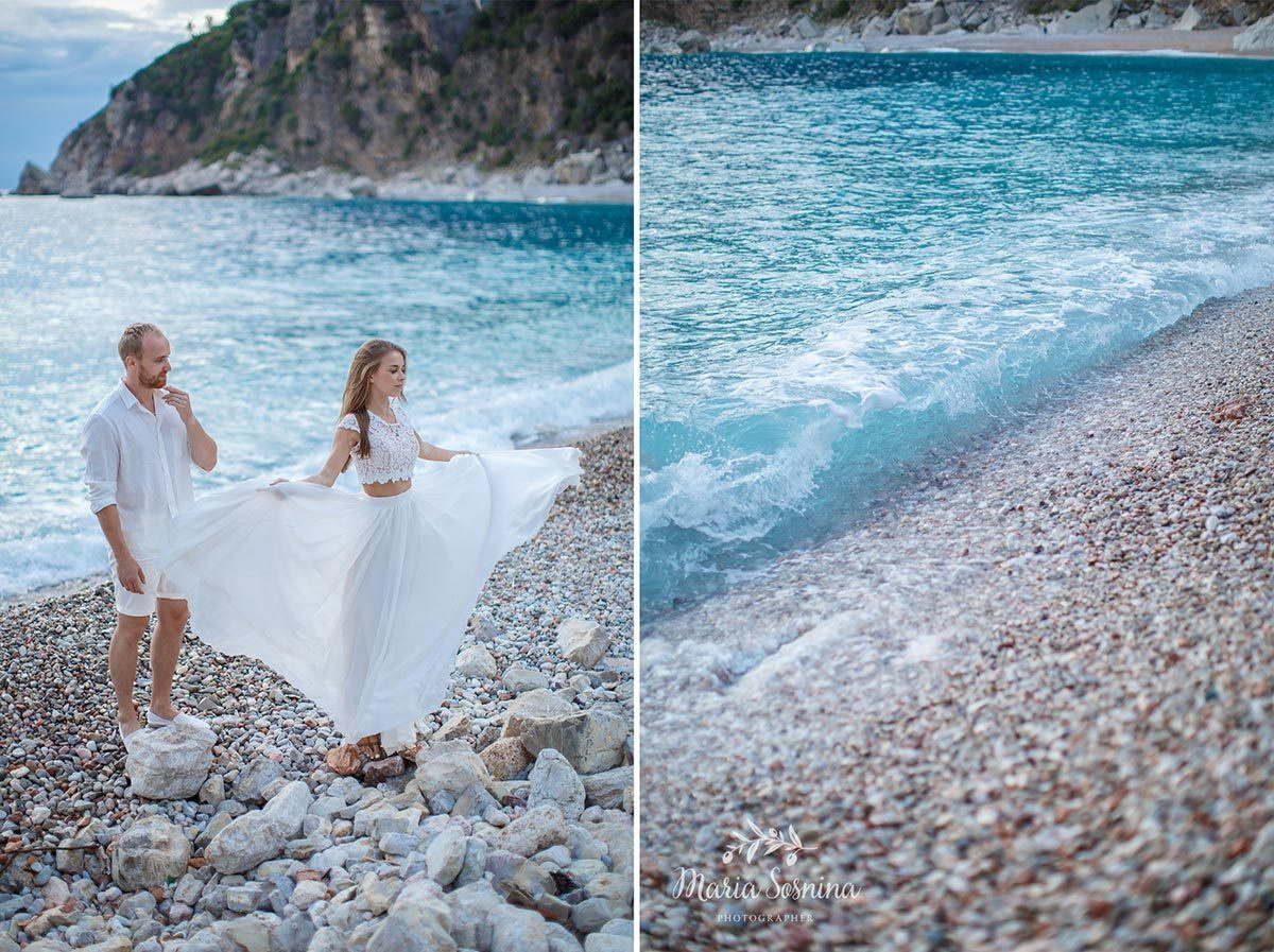 Wedding photo session in Petrovac and Rezevici Montenegro