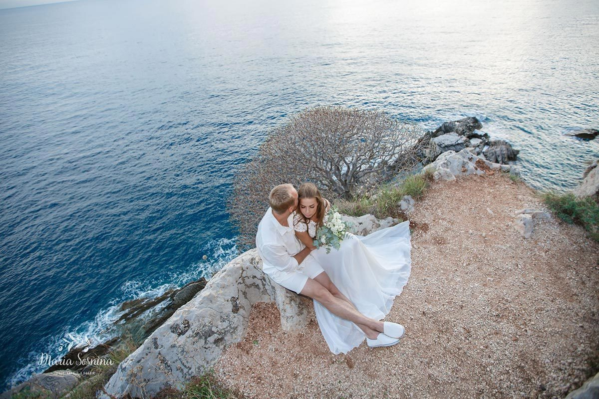 Wedding photo session in Petrovac and Rezevici Montenegro