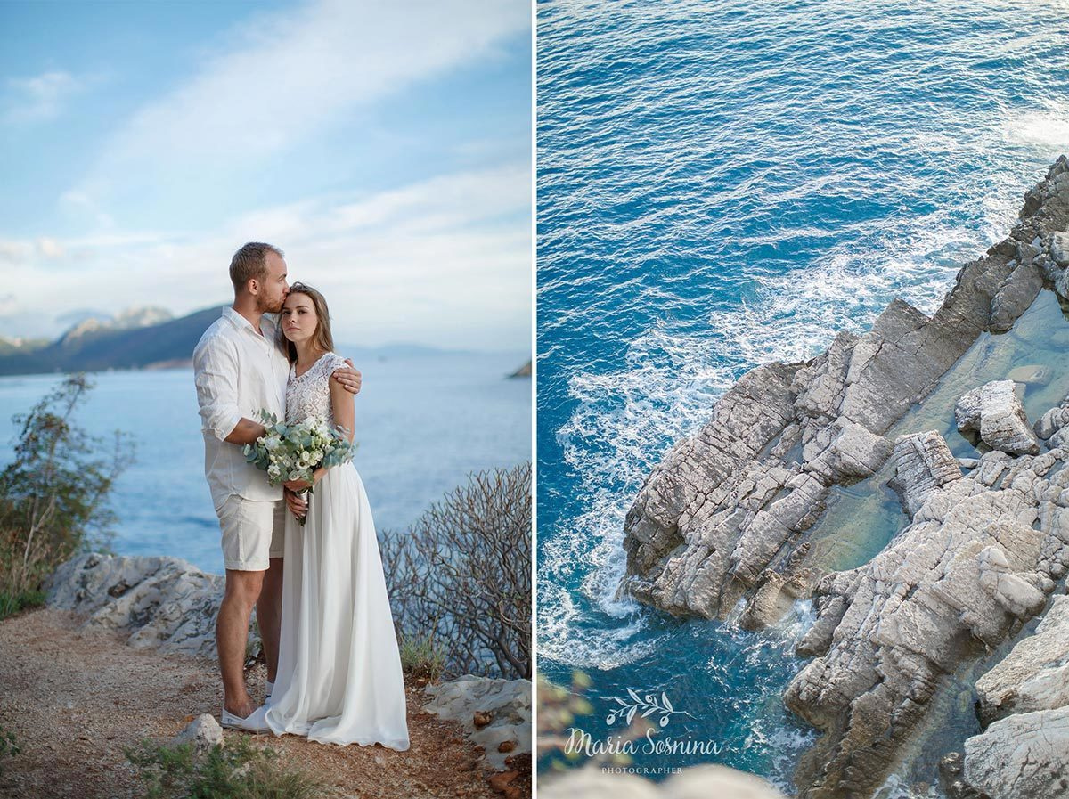 Wedding photo session in Petrovac and Rezevici Montenegro