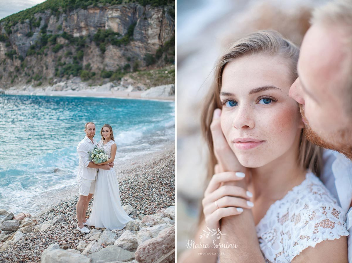 Wedding photo session in Petrovac and Rezevici Montenegro