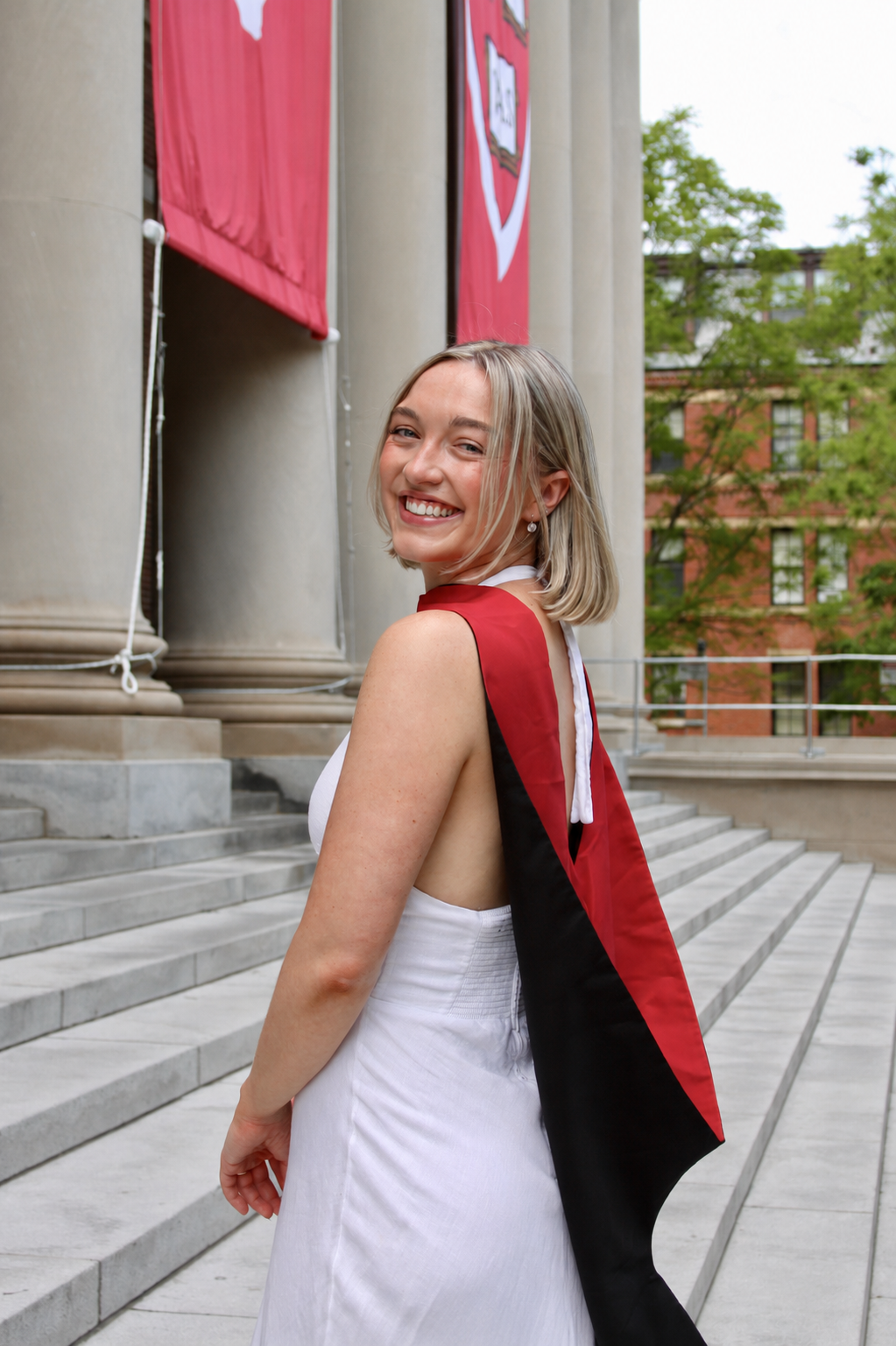 Masters graduation with Talia (group shoot). Kelly Sang, graduation and portrait photographer in Boston