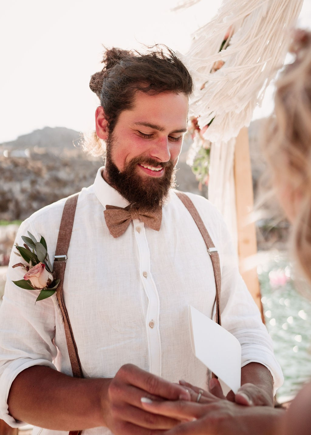 Tom and Denise. Renate Woeste | Wedding planner in Rhodes. Creating dream weddings by the sea. Let’s make your special day unforgettable