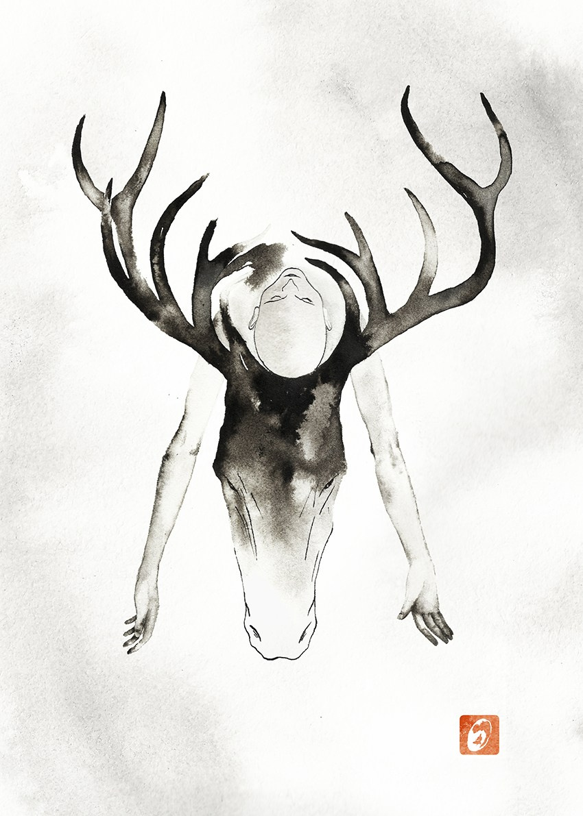 Iliustration for book by Wawrzyniec Jan Dąbrowski “Alchemia Czarnych Lodowców”. Artist, photographer, graphic designer, dreamer