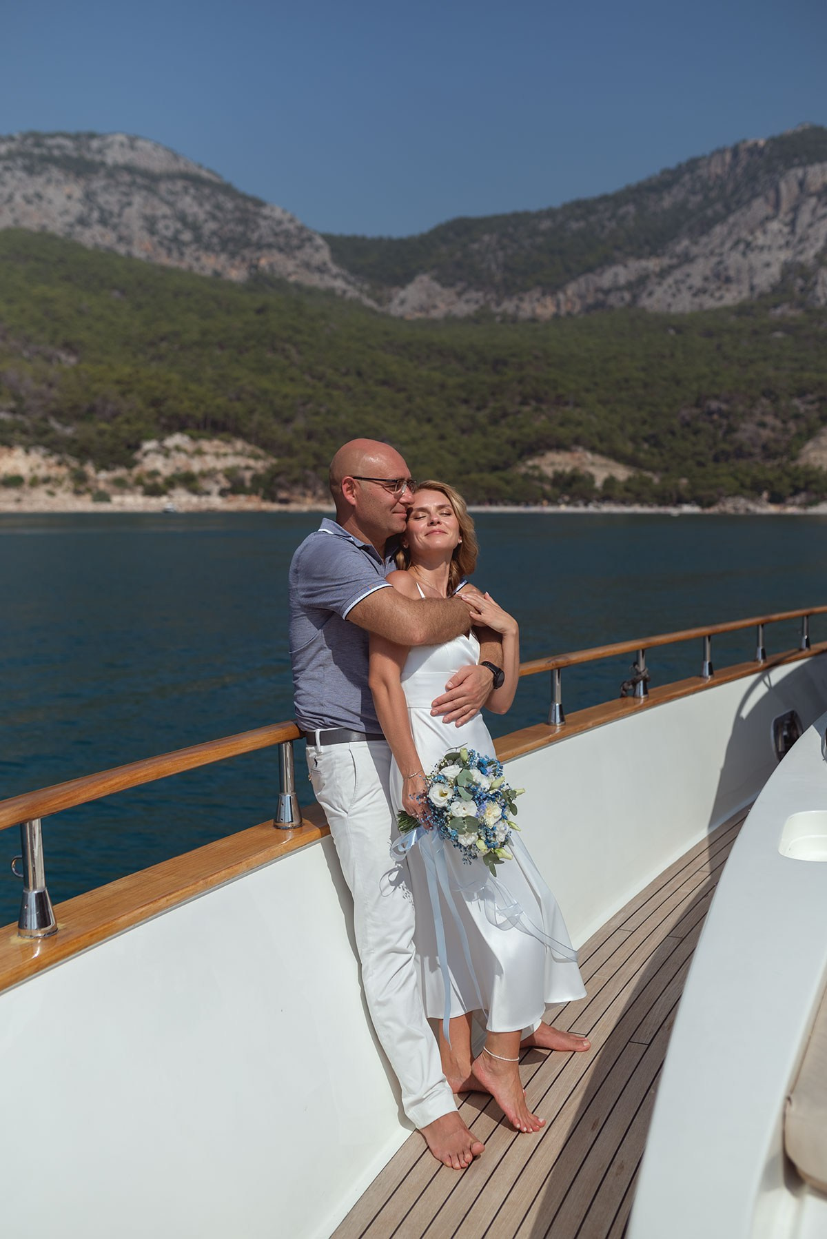 Свадьба на яхте. Фотограф Анталия, Кемер, Белек, Сиде Дарья Кая