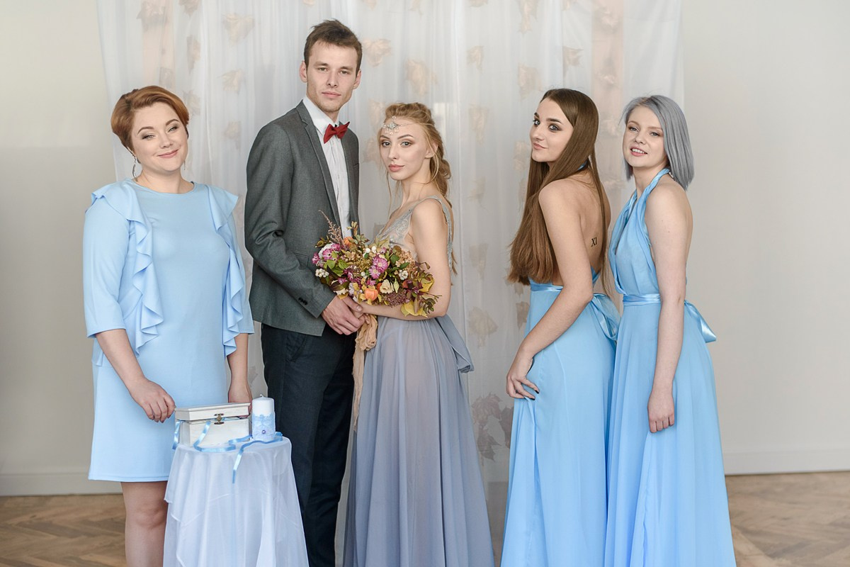 Свадебная фотосессия в студии. Семейный фотограф и фотограф новорожденных в Вильнюсе Ирина Беленкевич