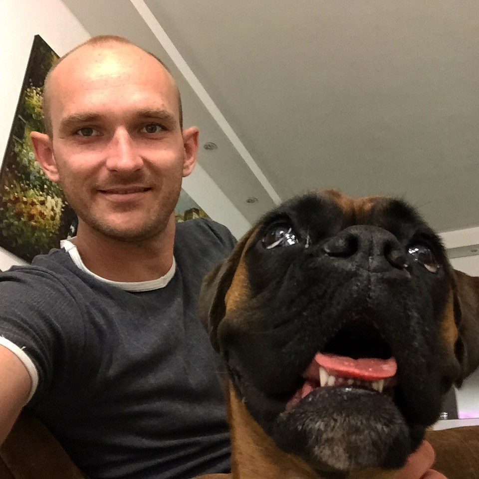 My ״Star״ Boxer Dog