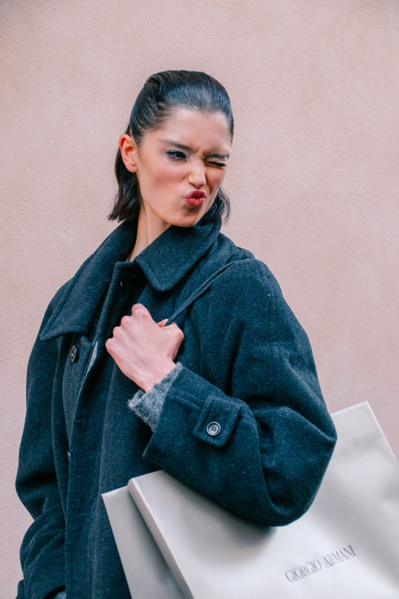 Street style in Milan. Milano Fashion Week