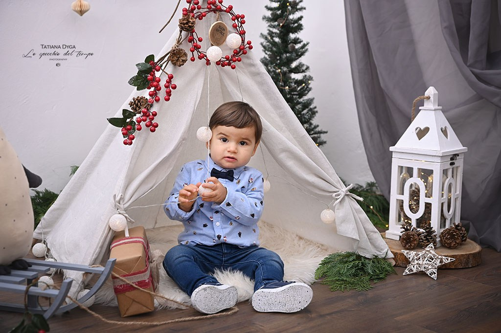 Mini sessioni «Cartolina di Natale». Lo specchio del tempo photography