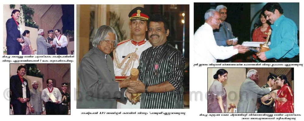 A flashback into images from the career of Balachandra Menon. Balachandra Menon