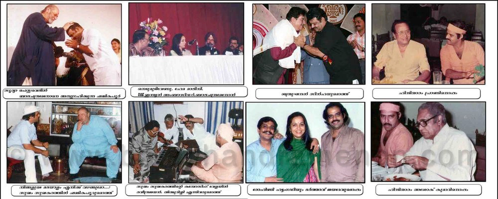 A flashback into images from the career of Balachandra Menon. Balachandra Menon