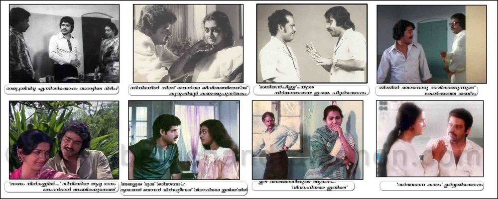 A flashback into images from the career of Balachandra Menon. Balachandra Menon