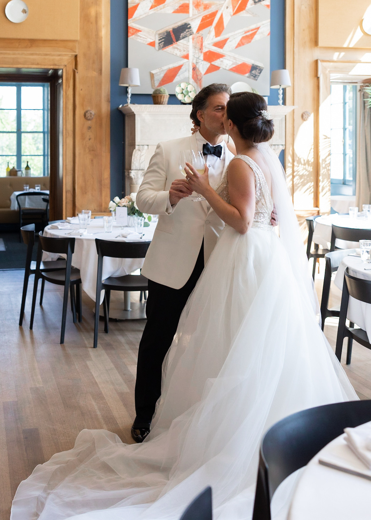 Claudie and Philip. Wedding and Event photography, Kisses + Veil