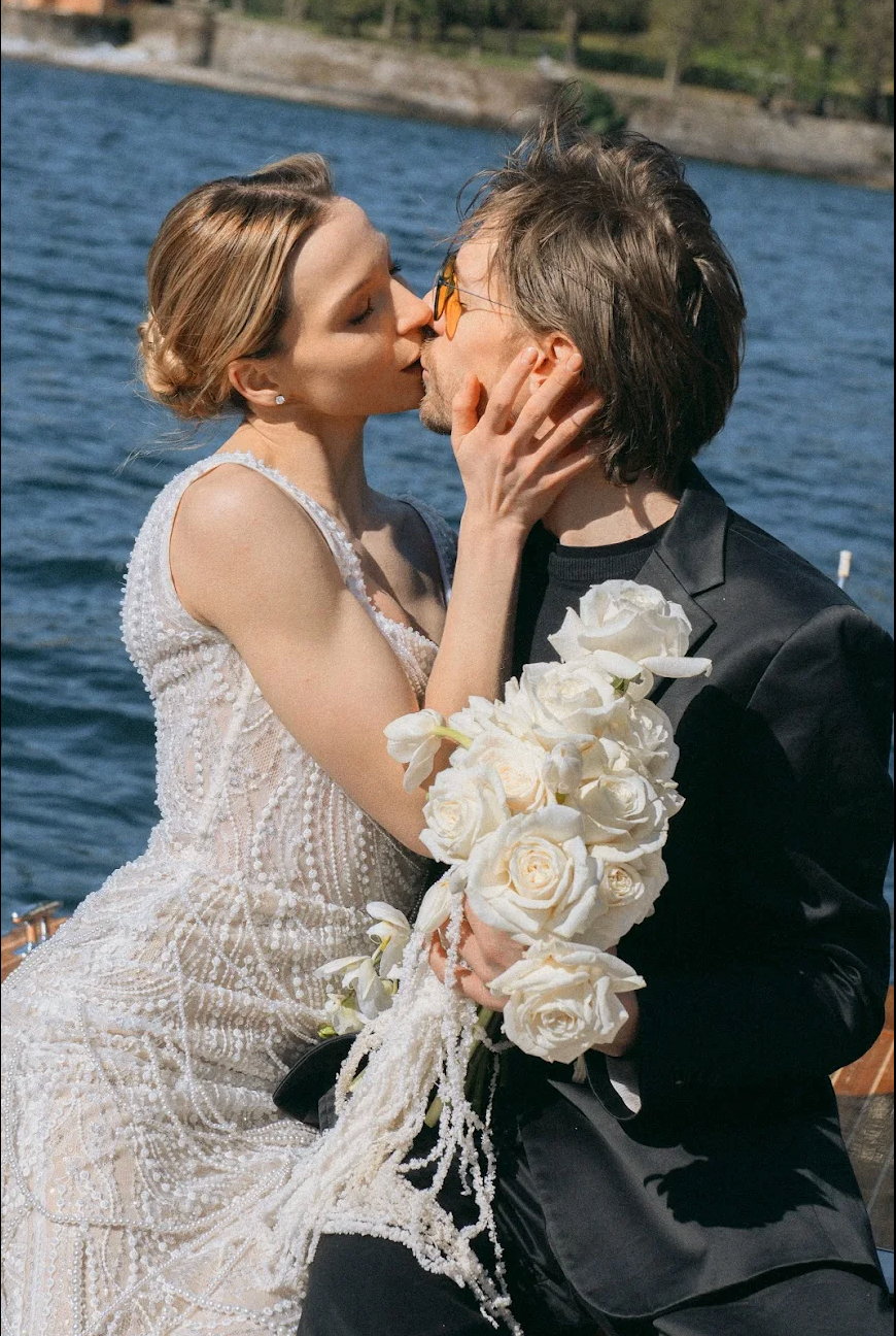 Romantic Lake Como Boat Wedding. Анастасия Бучинская фотограф в Милане