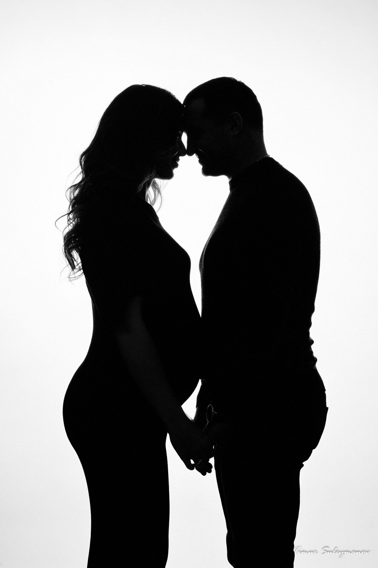 Silhouette eines verliebten Paares