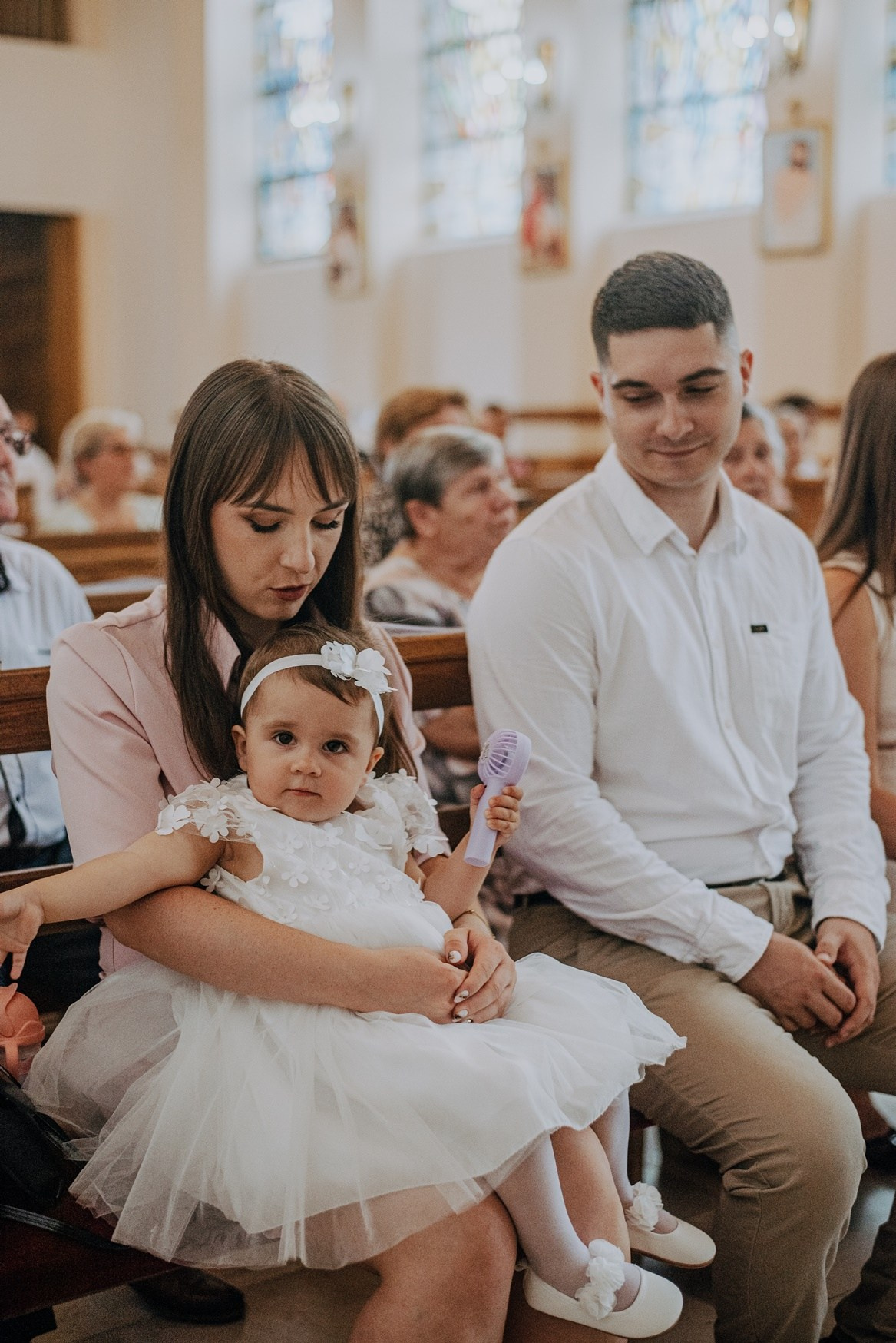 Chrzest Święty Hani. Dominika Strachacka Fotografia | Fotograf ślubny i rodzinny Opole Lubelskie Lublin