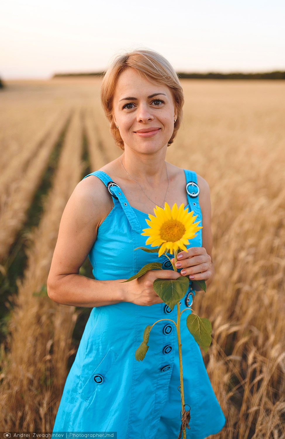 Family photo session in a wheat field of Moldova — family photographer Andrei Zveaghintev. Wedding and family photographer in Moldova, Chisinau— Andrei Zveaghintev