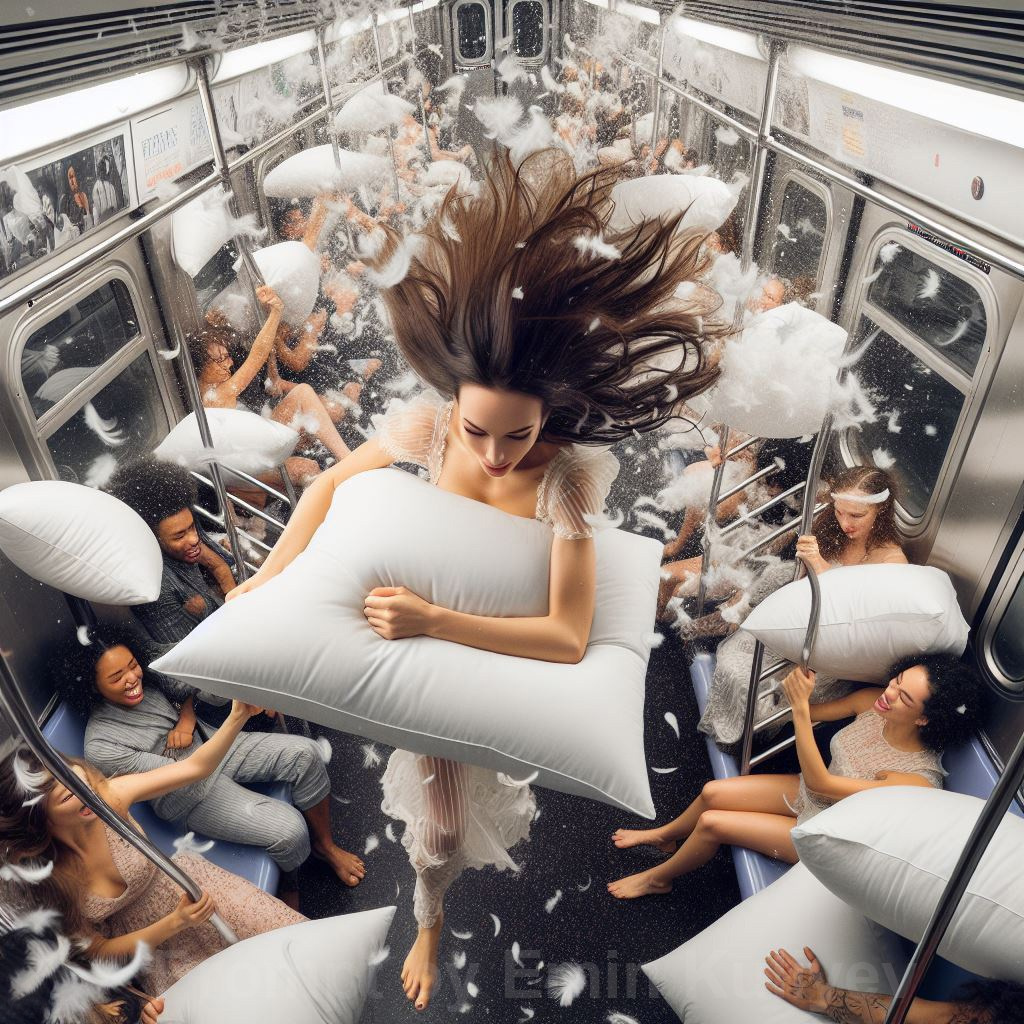 Virtual Pillow Fight Day was created with AI. Emin Kuliyev — Award-Winning Wedding Photojournalist NYC & USA | Best Wedding Photographer Known for Candid, Timeless Moments