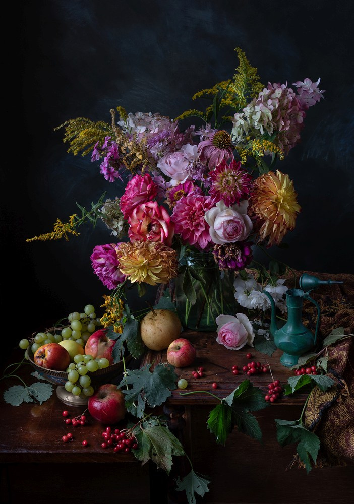 Натюрморт с цветами осени