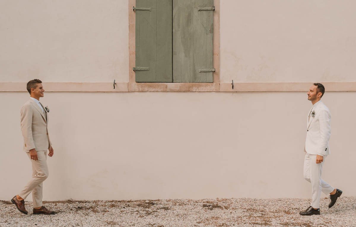 Francesco e Leonardo matrimonio presso la tenuta Le Risare Italia. Lorenzo Mazzega Wedding | Fotografo Matrimonio Milano | Reportage