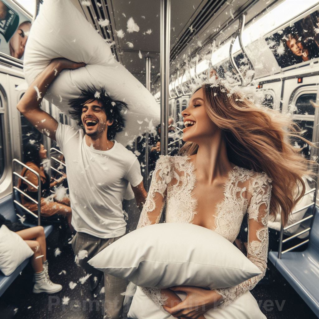 Virtual Pillow Fight Day was created with AI. Emin Kuliyev — Award-Winning Wedding Photojournalist NYC & USA | Best Wedding Photographer Known for Candid, Timeless Moments
