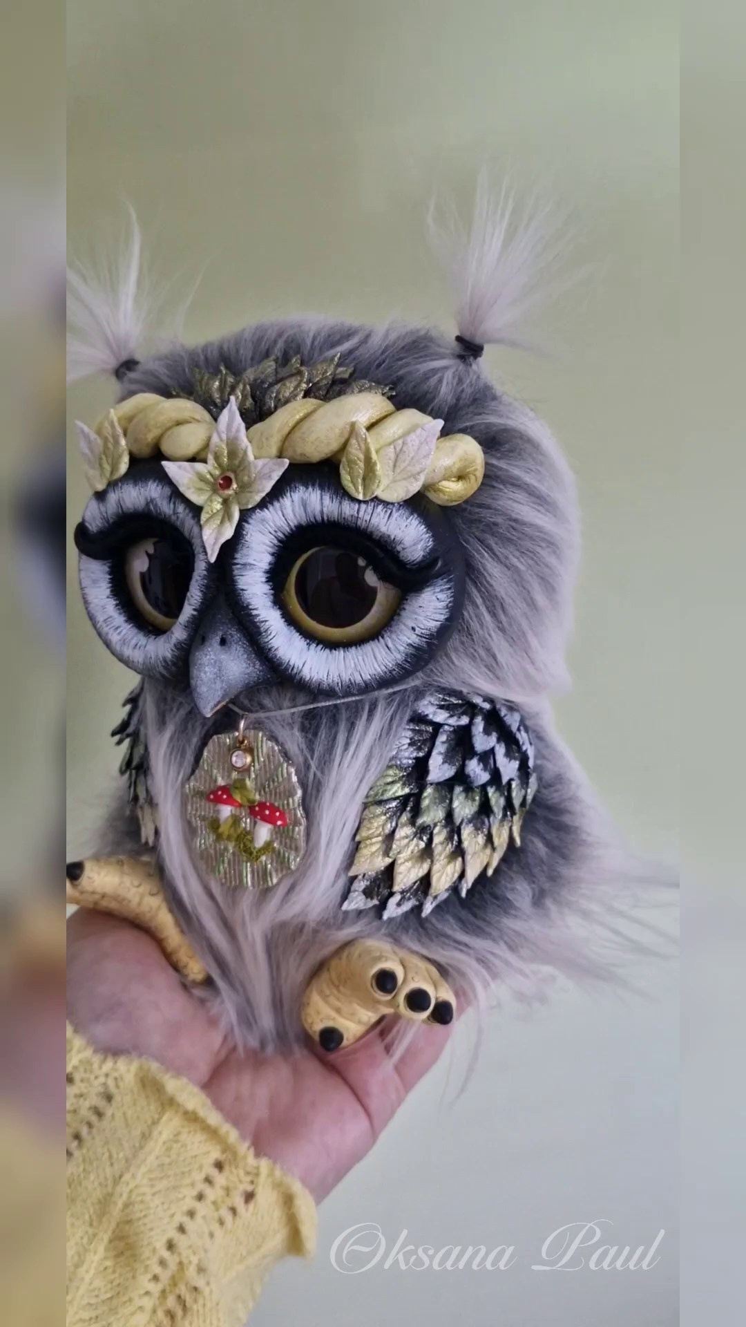 Авторская серия совят / Eulenkollektion ➤. Oksana Paul-Gardinen-Design Oksana Paul ✧ Art of Gardinen & Textile Design ✧ Polymer Clay Art & Handmade Creatures