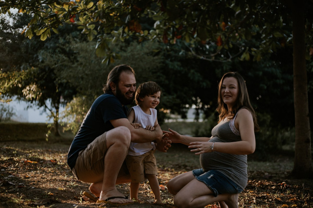 Luana, Victor e Theo a espera de Luísa. Fotógrafa de Eventos em São Paulo e Sorocaba Kika Damasceno