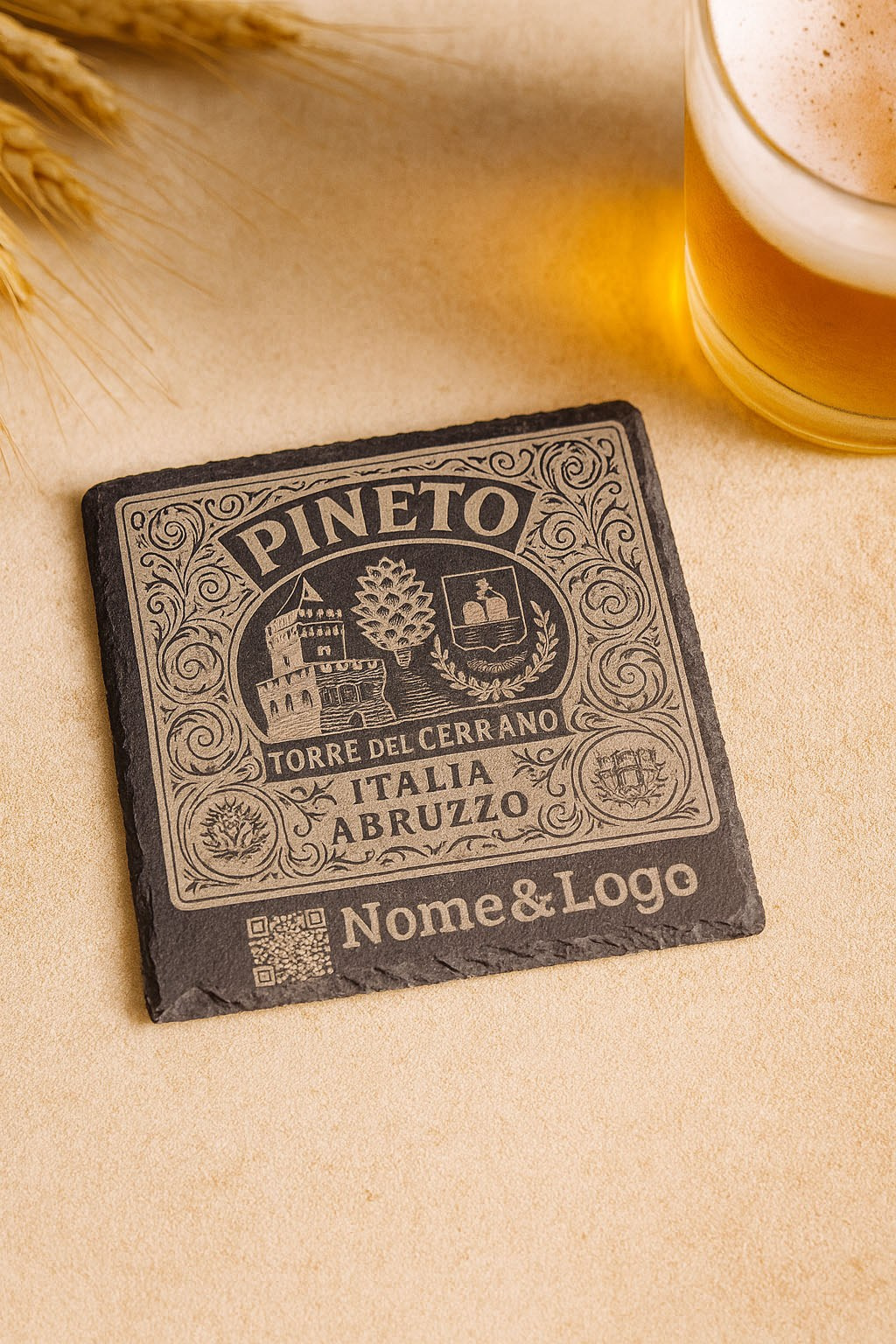 Incisione laser personalizzata per eventi e aziende in Abruzzo. Fotografo eventi e aziendale in Abruzzo — Valerio S. | VSFoto Pescara, Teramo, L’Aquila