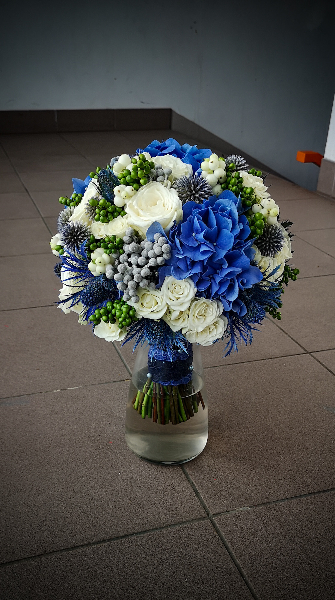 Līgavas pušķi zilos toņos. Event design, decoration, floristry, gift, Irina Novika, Riga, Latvia