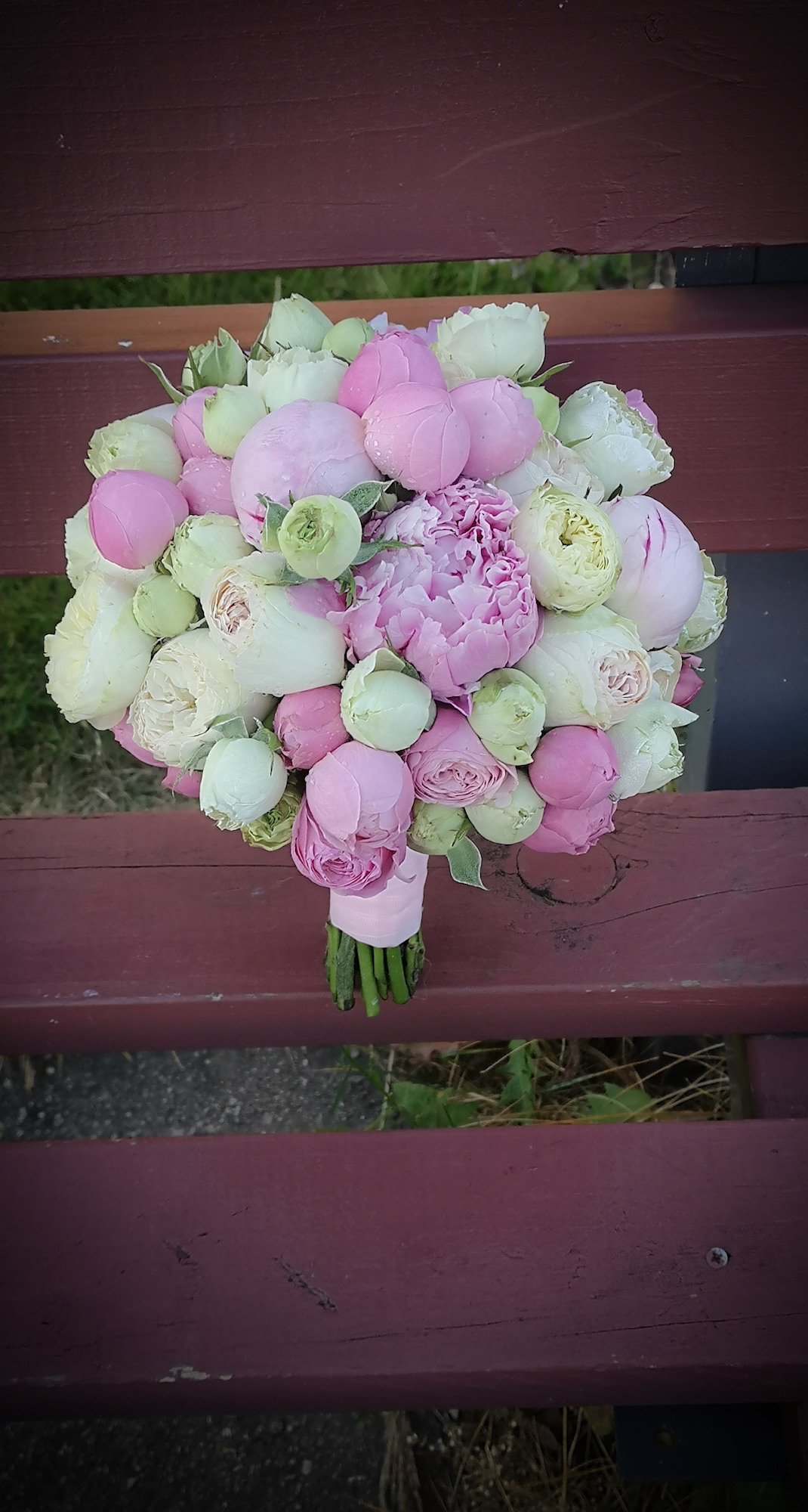 Līgavas pušķi rozā toņos. Event design, decoration, floristry, gift, Irina Novika, Riga, Latvia