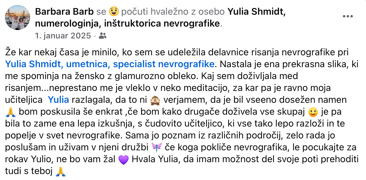 Nevrografika. Numerologija. Nevrografika. Delavnice