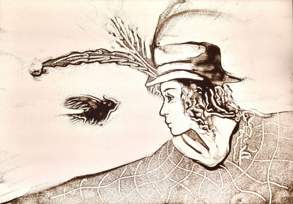 Kathrin Kovshova artbykovshova sand animation Dubai UAE artist