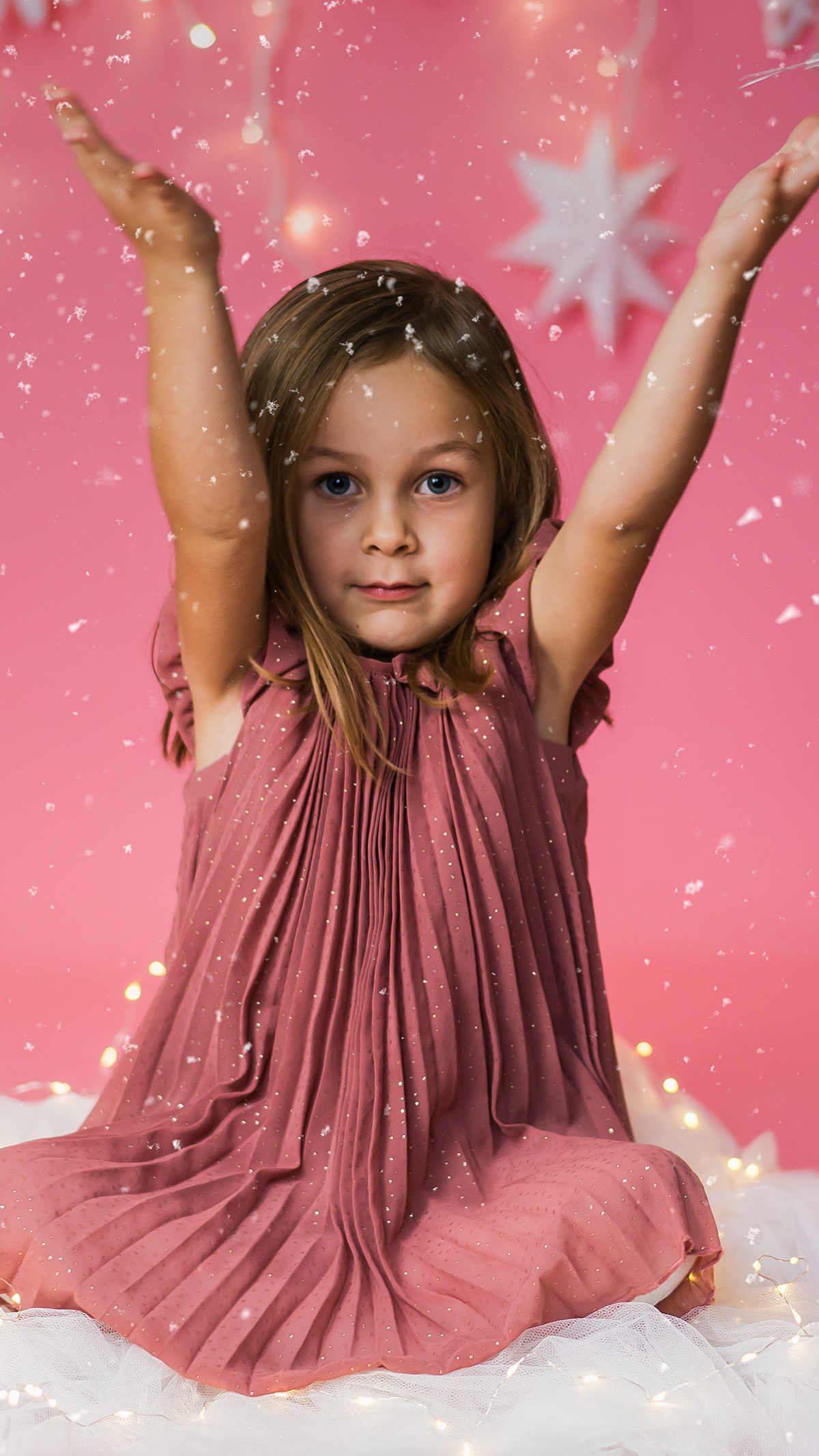 Kinder Kerst fotoshoot. Tatyana Van Hedent een fotograaf te Zele, Oost-Vlaanderen