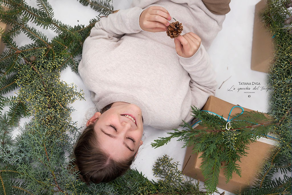 Mini sessioni «Cartolina di Natale». Lo specchio del tempo photography