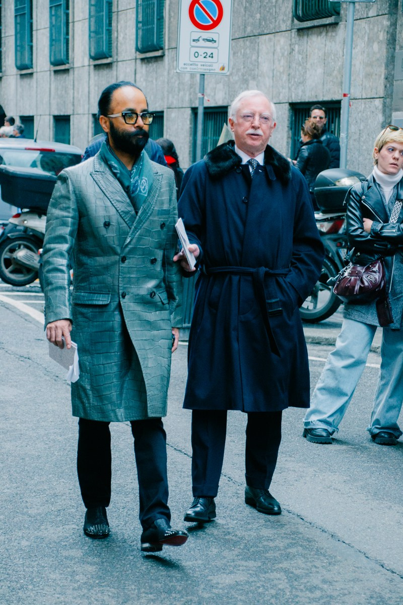 Street style in Milan. Milano Fashion Week
