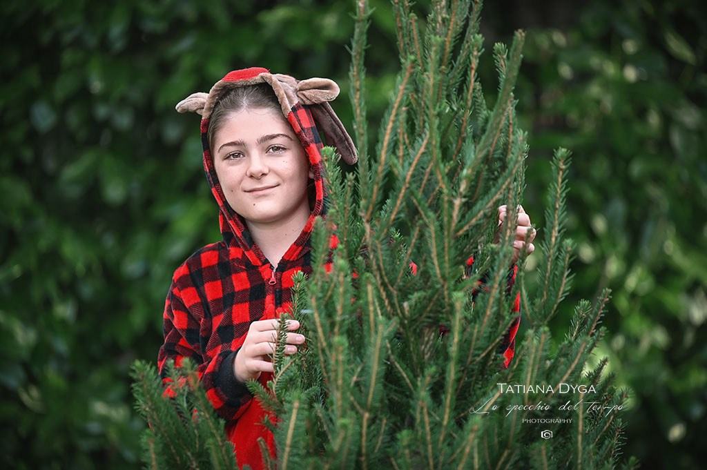 Mini sessioni «Cartolina di Natale». Lo specchio del tempo photography